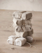 Load image into Gallery viewer, beautiful linen wrapped soaps
