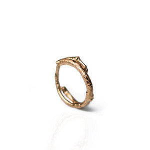 Branch Inspired Gold Filled Ring - round