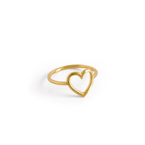 Heart Shaped Gold Filled Ring