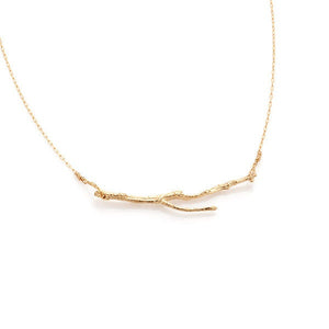 Branch Inspired Gold Filled Necklace