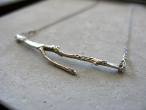 Silver Branch Inspired Necklace