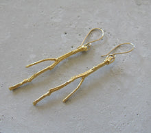 Load image into Gallery viewer, Branch Inspired Golden Earrings
